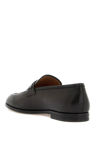 Smooth Leather Loafers With Gancini