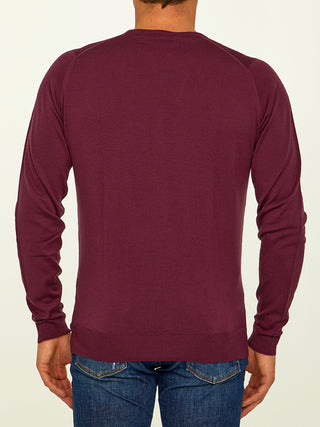 Plum-colored Merino Jumper