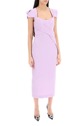 Midi Dress With Draped Detailing