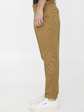 Beige Cotton Trousers