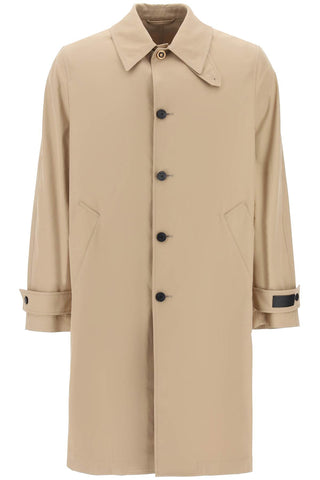 Single-breasted Waterproof Coat With