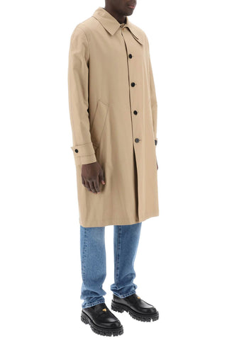 Single-breasted Waterproof Coat With