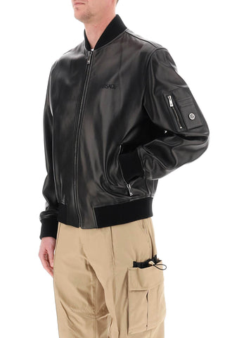 Leather Bomber Jacket