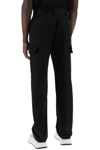 Cotton Gabardine Cargo Pants In