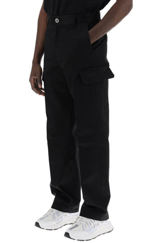 Cotton Gabardine Cargo Pants In