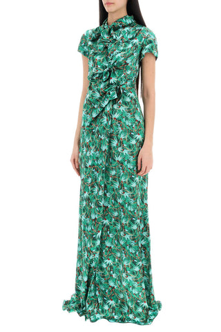 Maxi Floral Dress Kelly With Bows