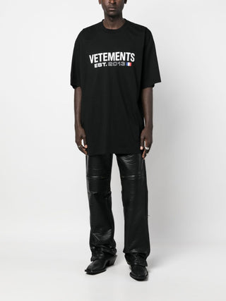 Vetements T-shirts And Polos Black