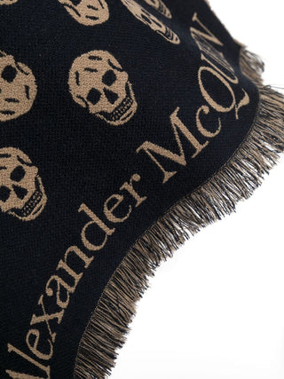 Alexander Mcqueen Scarfs Blue