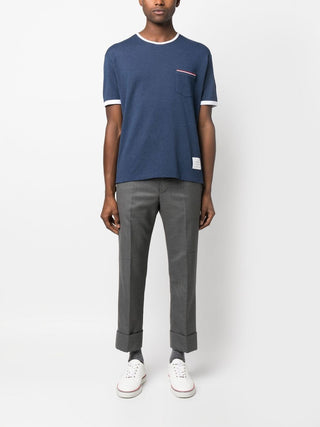 Thom Browne T-shirts And Polos Blue