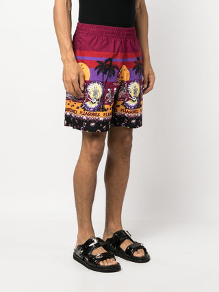 Pleasures Shorts Bordeaux