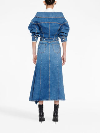 Alexander Mcqueen Skirts Blue