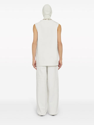 Jil Sander Fashion Trousers White