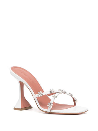 Amina Muaddi Sandals White