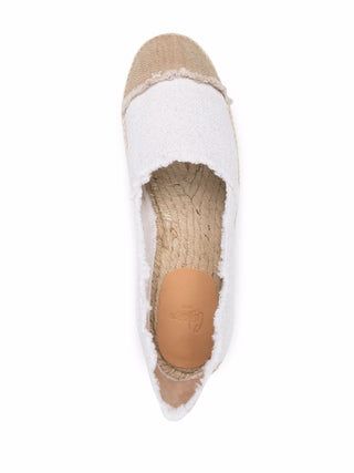 Castaner Flat Shoes White