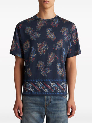 Etro T-shirts And Polos Blue