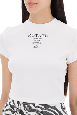 Cropped Ribbed T-shirt