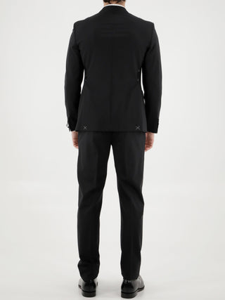 Black Wool Two-piece Suit