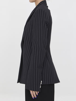 Glen Pinstriped Blazer