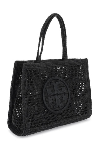 Ella Crochet Raffia Tote Bag In