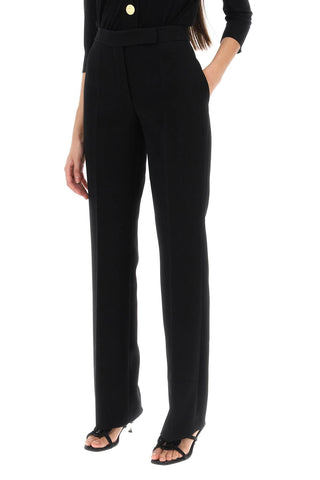 Straight Leg Pants In Crepe Cady