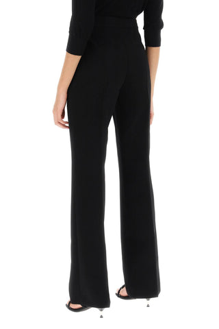 Straight Leg Pants In Crepe Cady