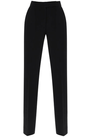 Straight Leg Pants In Crepe Cady