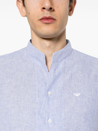 Emporio Armani Shirts Clear Blue