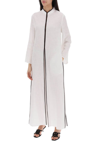 Long Linen Caftan Dress