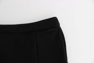 Chic Black Pencil Skirt Knee Length With Side Zip