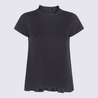 Sacai T-shirts And Polos Black