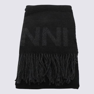 Ganni Scarfs Black