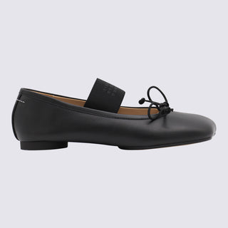 Mm6 Maison Margiela Flat Shoes Black