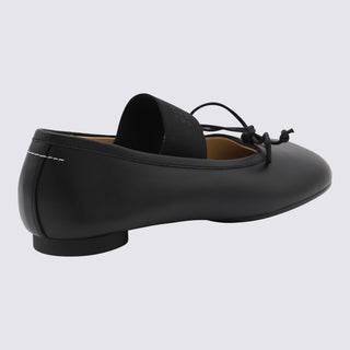 Mm6 Maison Margiela Flat Shoes Black