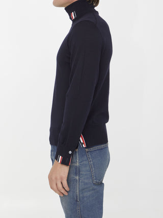 Navy Wool Turtleneck