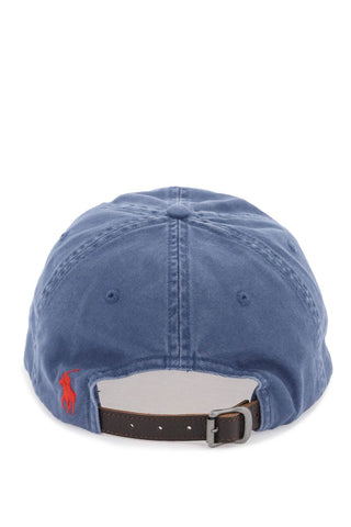 Baseball Cap In Twill With Embroidered Flag