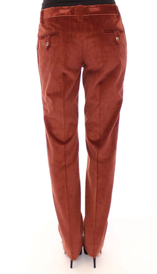 Chic Brown Cotton Pants For Her