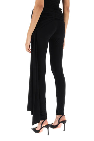 Draped Leggings With Sash