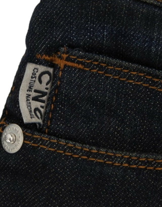 Chic Blue Slim Fit Denim Delight