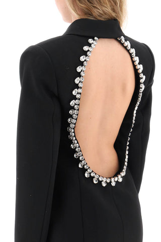 Blazer Dress With Cut-out And Crystals
