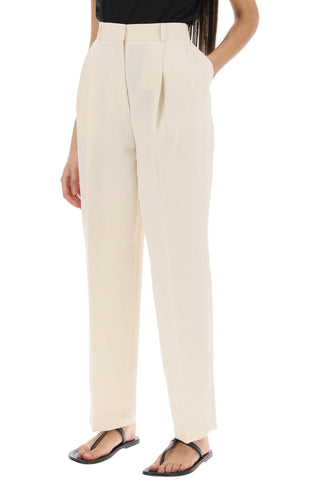 Double-pleated Viscose Trousers
