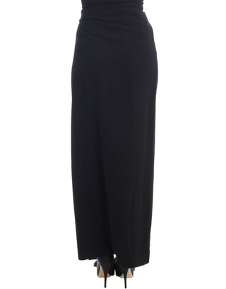 Elegant Black Maxi Skirt For Evening Elegance