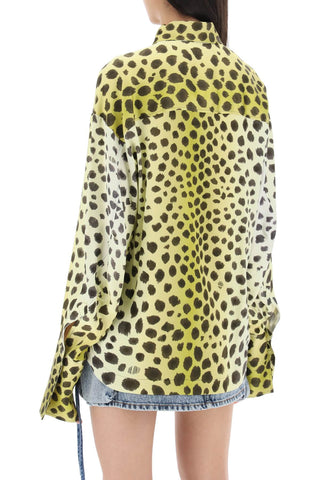 Eliza Cheetah Print Satin Shirt