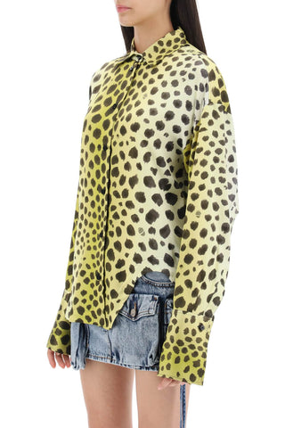 Eliza Cheetah Print Satin Shirt