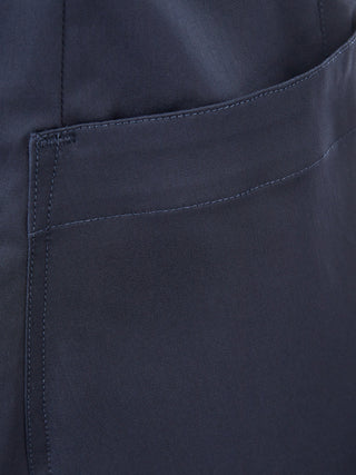 Elegant Navy Blue Cotton Jacket