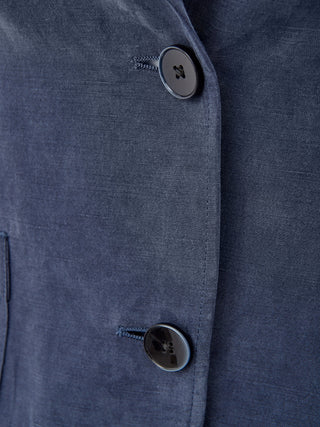 Elegant Blue Viscose Jacket