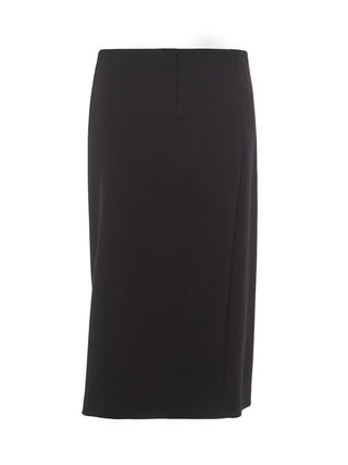 Elegant Viscose Black Skirt