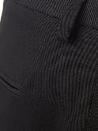 Elegant Black Cotton Chino Trousers