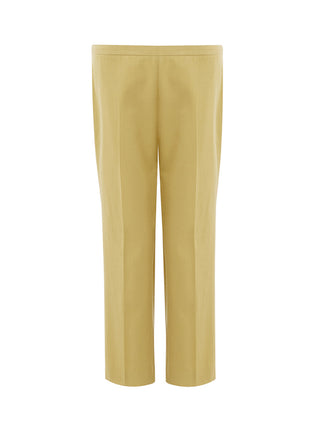 Chic Yellow Cotton Chino Trousers