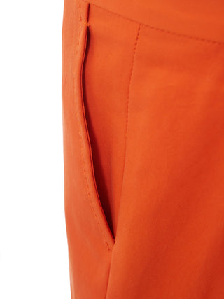 Elegant Orange Cotton Chinos
