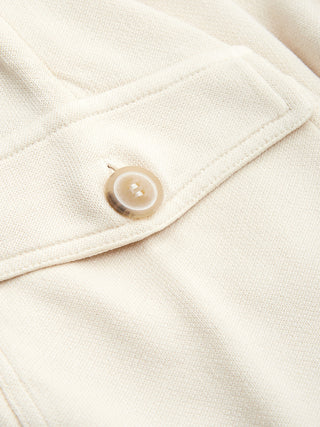 Chic White Cotton Sweatpants - Regular Fit